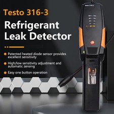 Testo 316-3 Refrigerant Leak Detector 0563 3163 CFCs HFCs FCs 4 g/a (0.15 oz/a)