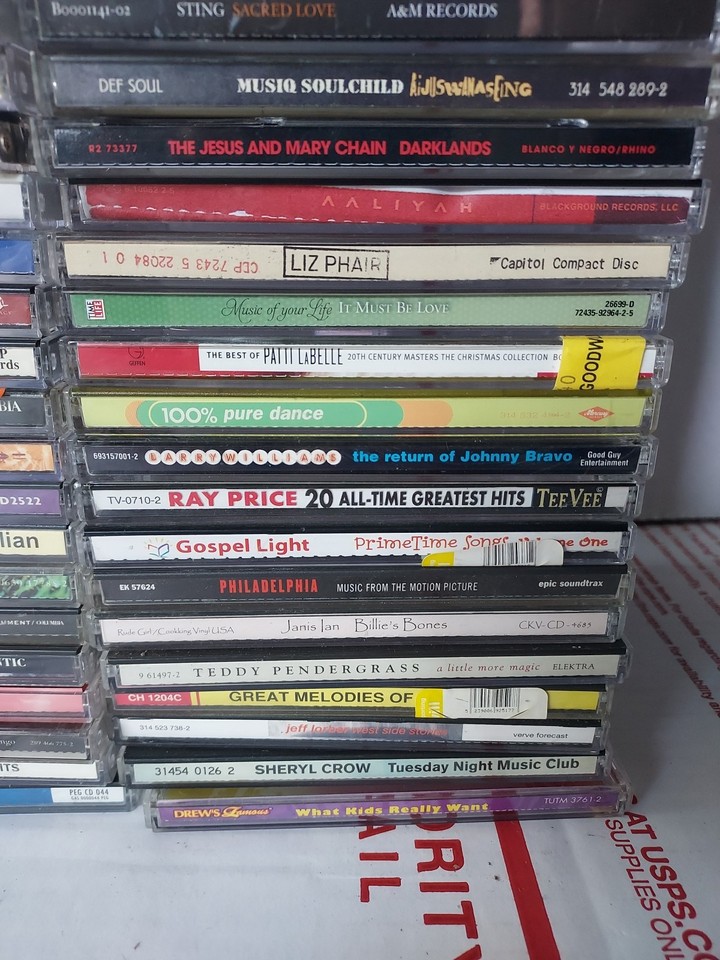 Retro Cd Collection Lot Of 90 Vintage Cd Collection W/ Rock & Moreš„Estate Sale CDs, See ...