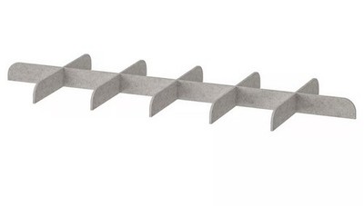 Neu IKEA KOMPLEMENT Trennwand für Auszugstablett, hellgrau, Pax Kleiderschrank, 100x35cm