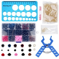 752pcs Safety Eyes Noses Kit with Installation Tool for Amigurumi Crochet Craft
