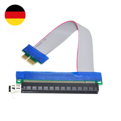 PCI-E Express X1 auf X16 Extension Flex Cable Extender Converter Riser Card Adap
