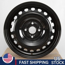 New 15" X 5.5" Replacement Wheel Rim for Kia Rio 2018-2022 Black Steel Rim