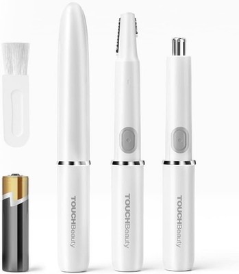 TOUCHBeauty Augenbrauen-Rasierer Nasenhaartrimmer Frauen 2 in 1 TB-1458 (Weiß)