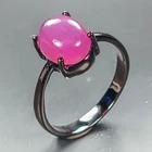Antique jewelry Ruby Ring 925 Sterling Silver Size 7 /R468074