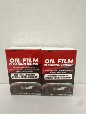 2Pack Automotive Oil Film Cleaning Brush - New Glass Coating for Windshield