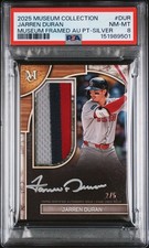 2025 MUSEUM COLLECTION MUSEUM FRAMED AUTOGRAPHED PATCH JARREN DURAN 2/5 PSA 8
