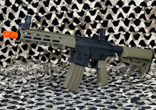 Lancer Tactical Gen 2 Stalker 10" M4 AEG Airsoft Rifle - Black/Tan LT-44XN10-G2 