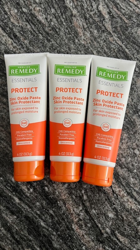 Medline Remedy Essentials Protect Zinc Oxide Paste 4oz Tube - Pack of 3