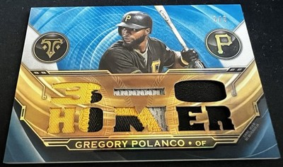 2019 Topps Triple Threads Gregory Polanco Three Color Patch Sapphire Rare 2/3