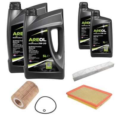 STELLOX Inspektionspaket AREOL ECO Protect 5W-30 12L für Jeep Grand Cherokee WH