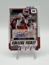 2021 Panini Contenders College Ticket Auto Eric Stokes #279 Ticket Stub /27