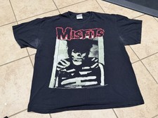 Misfits Skull T-Shirt Black Rock Band Glenn Danzig 2007 Y2K Grunge SZ XL Vintage