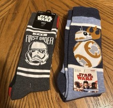 4 Pairs Of Disney Star Wars Crew Socks Size 10-13