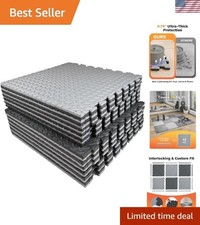 Reversible 12-Pack EVA Foam Gym Mats, 0.79" Thick, for Stylish Home Workouts