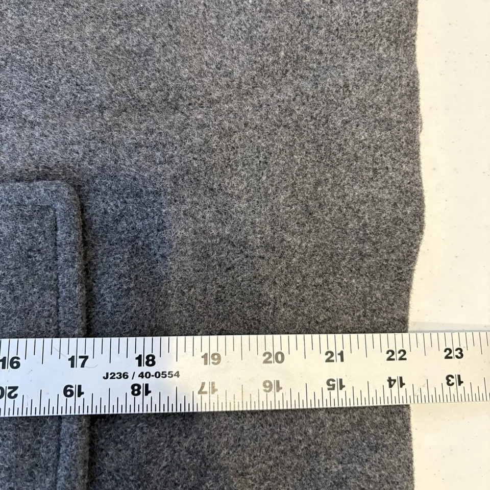 Tommy Hilfiger Mujer Chaquetón Recortado Mezcla Lana S Gris Preppy Retro Militar Foto 4 de 4