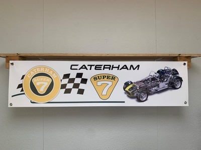 Caterham 7 Auto Cutaway Motorsport Track Day Werkstatt Garage Wand Display