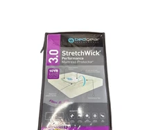 New DAMAGED Twin Bedgear Mattress Protector StretchWick Waterproof Breathable