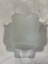 "Vela votiva Homco taza flor esmerilada tulipán loto Homco vidrio 3 1/4"" X 2 3/8"""