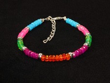 Genuine Multi Faceted Fire Opal Bracelet Natural Ethiopian Opal Beads
