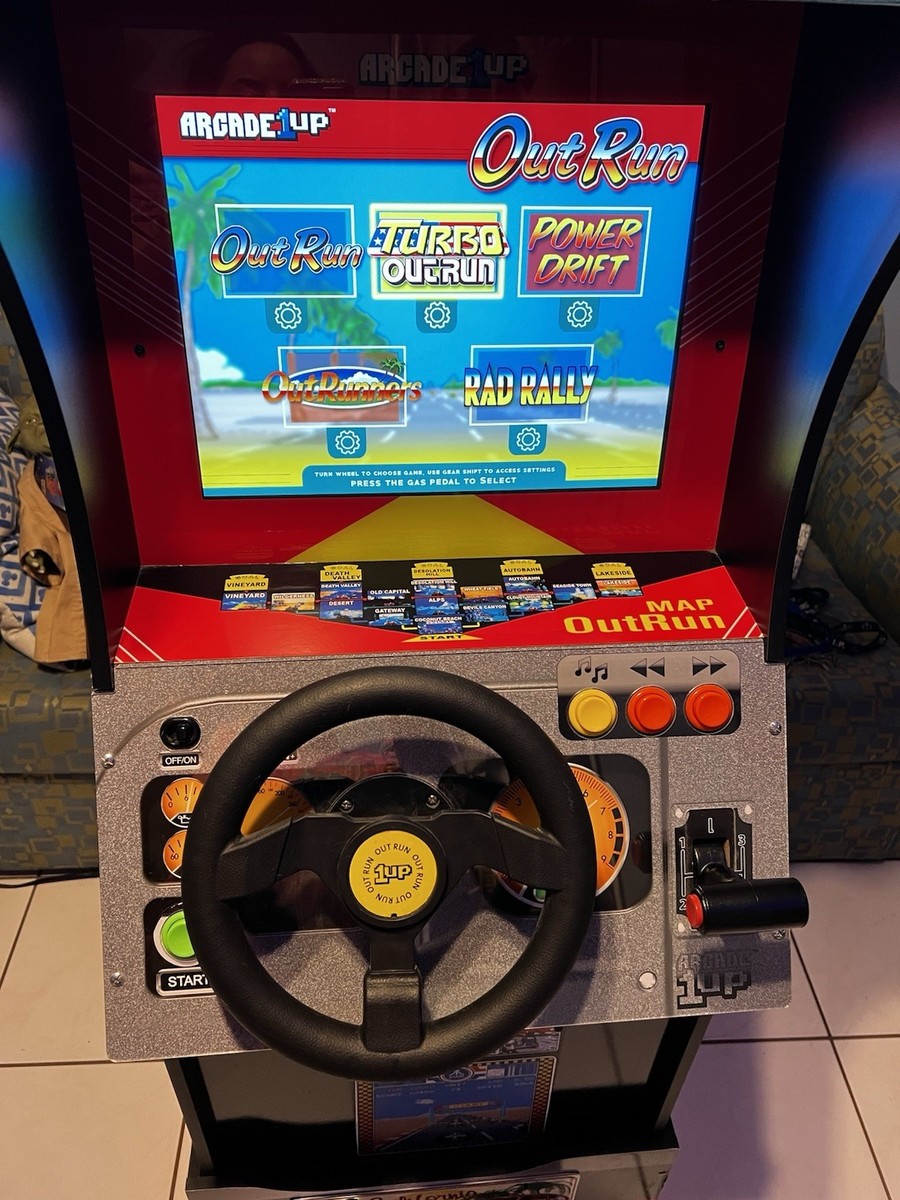 Arcade1Up OutRun Standup Arcade Machine with Riser WORKING GREAT