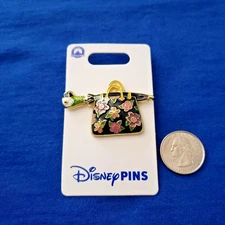Disney Park Pin Mary Poppins Carpet Bag Parrot Umbrella Handbag