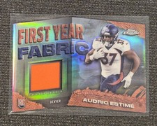 2024 Topps Chrome - First Year Fabric Audric Estime #FYF-AE (MEM, RC)