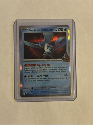 Team Rocket's Articuno 051/182 Cosmos Holo Destined Rivals Blister Pack Promo NM