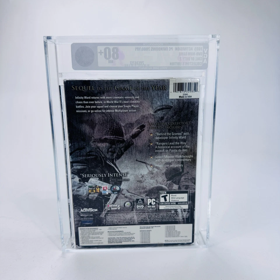 Call of Duty 2: Collectors Edition 2005 Activision PC NEW (not PSA CGC) VGA 80+ - Image 4 of 4
