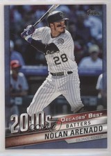 2020 Topps Update Decades Best Batters Blue Nolan Arenado #DB-78 0t2
