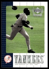 Dave Winfield 2000 Upper Deck Yankees Legends #8 Yankees MLB READ FREE SHIPPING