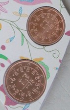 2+5 Cent Coins Portugal 2015 St.