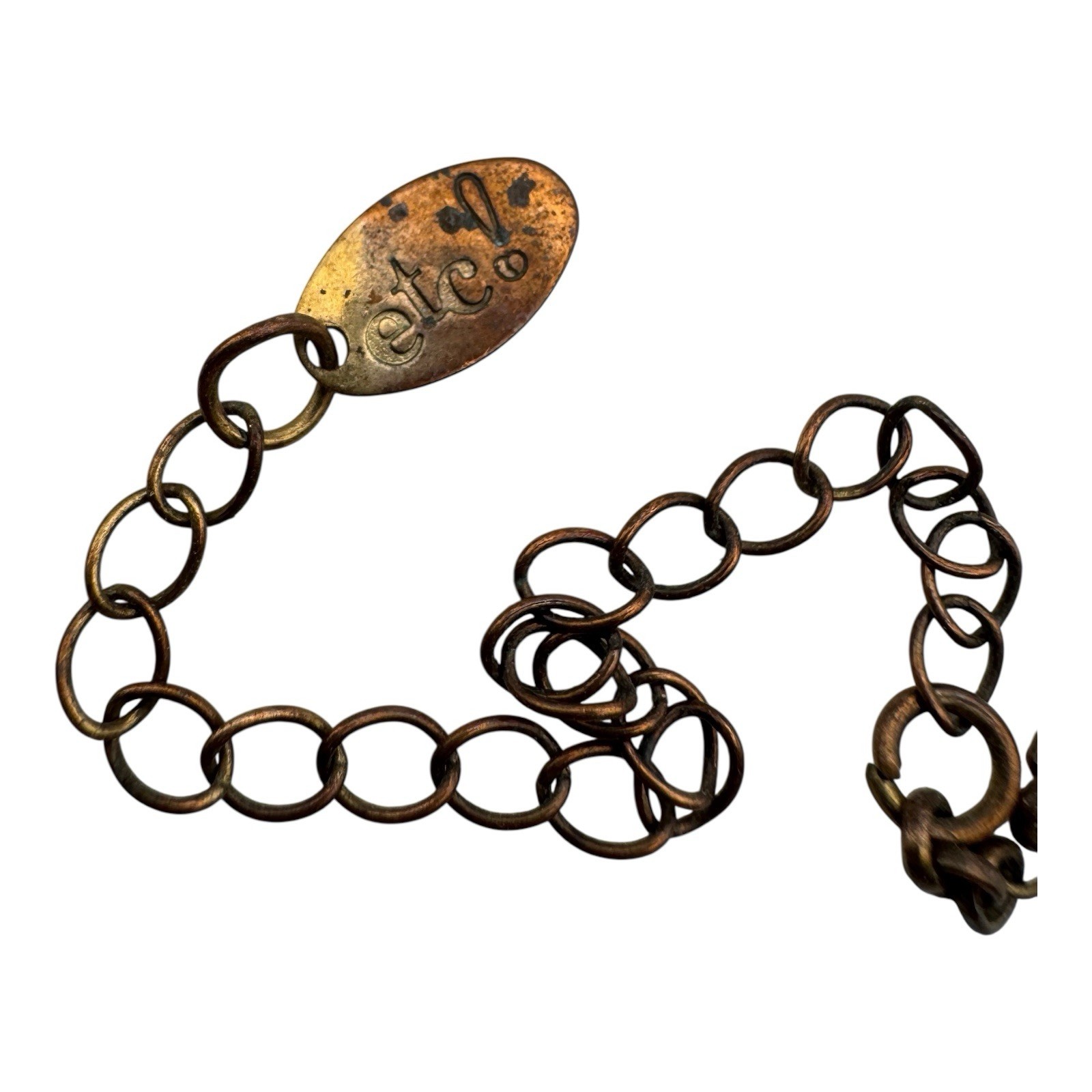 ETC! Statement Necklace Multicolor Rhinestone Ova… - image 5