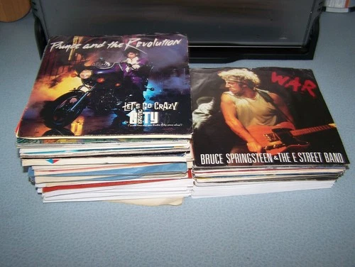 LOT OF 86 ORG CLASSIC ROCK/POP 45's + ELVIS,CASH. (SEE PHOTO'S)