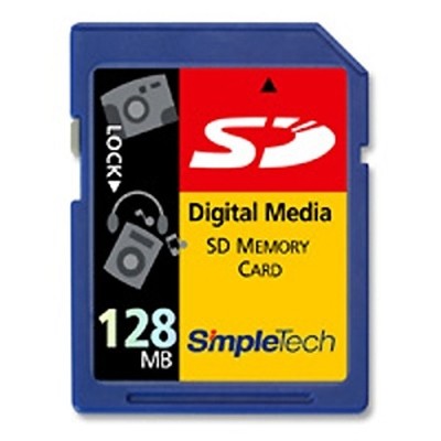 SBC-SD/128 SimpleTech 128MB SD Flash Memory Card