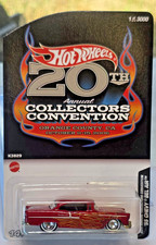 HOT WHEELS 20th COLLECTORS CONVENTION 55 CHEVY BEL AIR RED 1 OF 3000