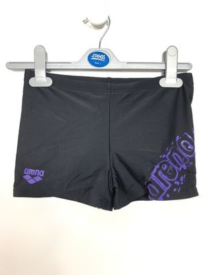 Arena Boys' Swim Trunks Bertus, Black/Purple, DE140 cm UK/USA26