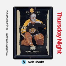 2023 UPPER DECK THE CUP #EB-GC GERRY CHEEVERS EXQUISITE COLLECTION BLACK /99