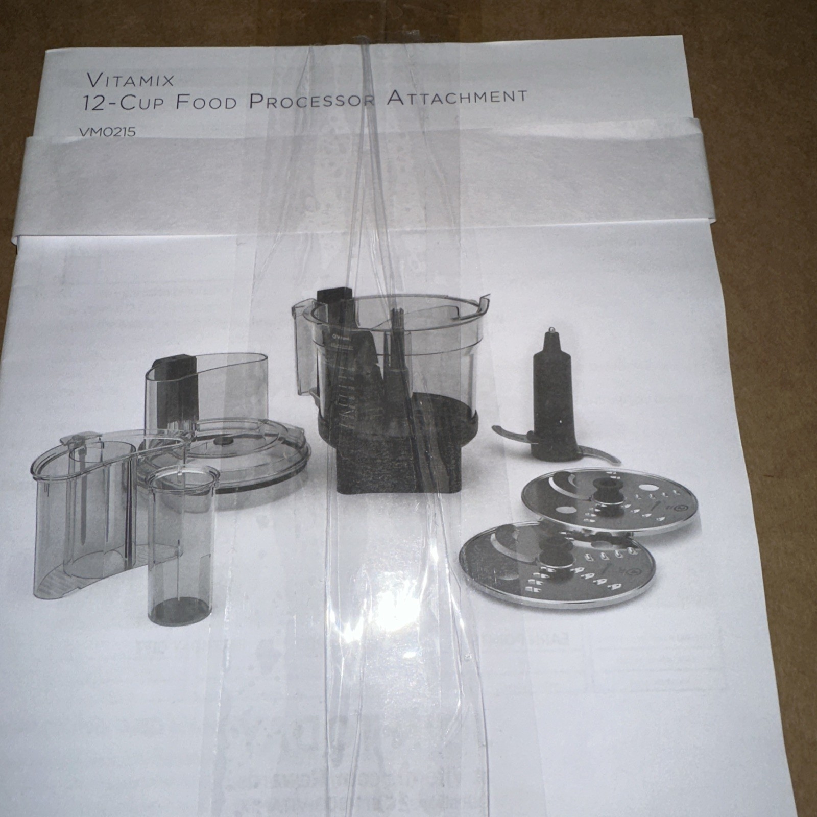 Vitamix 12-Cup Food Processor Attachment w SELF-DETECT & Bla