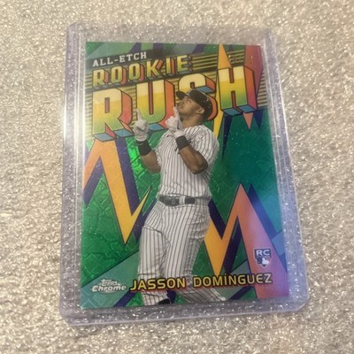 2024 Jasson Dominguez Topps Chrome Logofractor Edition All-Etch RC Rush /99