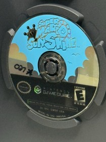 Super Mario Sunshine Nintendo GameCube Game + Case Black Label Mint Disc Tested