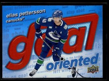 2025-26 Upper Deck Series 1 Hockey Goal Oriented #GO-10 Elias Pettersson