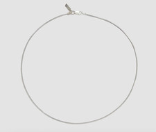 Loren Stewart Sterling Silver Classic Snake Chain—16" Unisex Made in Italy