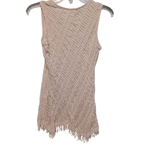 Ryu Top Donna Piccolo Avorio Boho Spiaggia Hippie Country Poetico - Foto 2 di 7