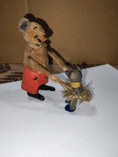 Jouet mécanique ancien automate Souris dansant Schuco Allemagne Vintage Début 20
