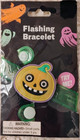 Halloween Pumpkin Light Up Flashing Bracelet 3 Different Blinks Jack O Lantern — photo 4