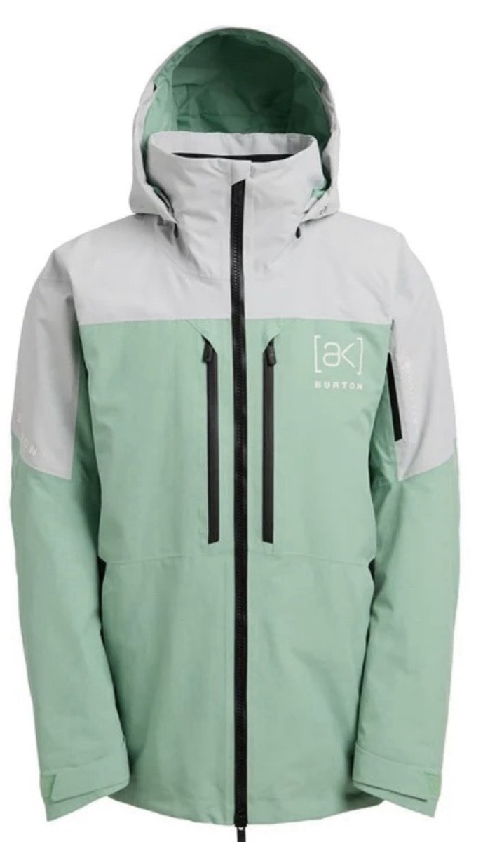 Burton AK Swash 2L Gore-Tex Snowboard Jacket $520 Large Grey Cloud