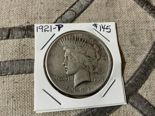 1921-P Peace Dollar 90% fine silver ungraded & uncertified
