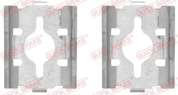 ZubehÖRsatz Scheibenbremsbelag Vorne Hinten Quick Brake 109 1600 FÜR CitroËN-image
