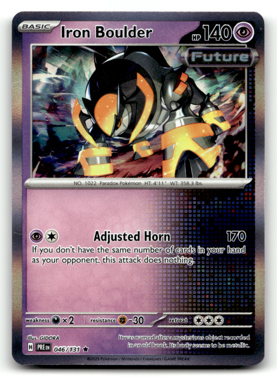 Iron Boulder 046/131 Holo Rare SV: Prismatic Evolutions LP
