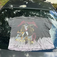 Vintage Thrashed 1992 Metallica Unforgiven Crystal Rain T-Shirt